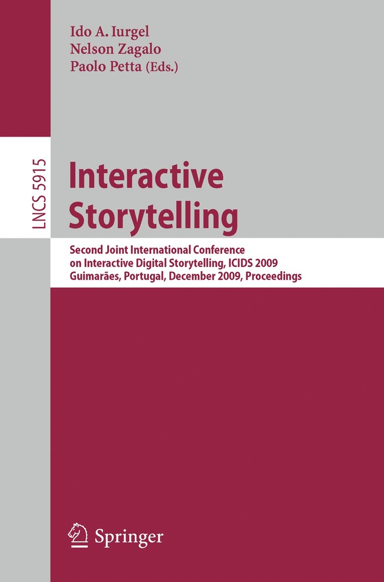 Ido A Iurgel, Nelson Zagalo, Paolo Petta, Ido A. Iurgel - Interactive Storytelling, Häftad