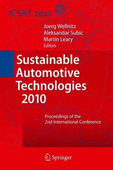 Joerg Wellnitz, Aleksandar Subic, Martin Leary - Sustainable Automotive Technologies 2010, Inbunden