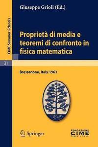 bokomslag Propriet di media e teoremi di confronto in fisica matematica