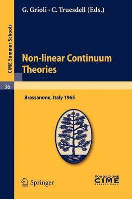 Non-linear Continuum Theories 1