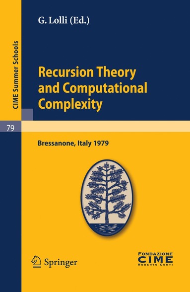 bokomslag Recursion Theory and Computational Complexity