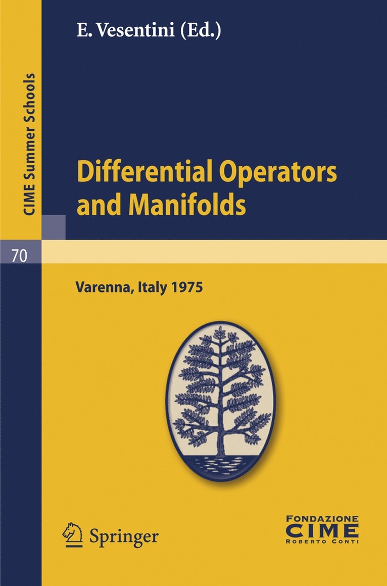 Differential Operators on Manifolds 1