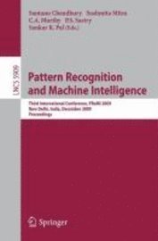 Pattern Recognition and Machine Intelligence 1