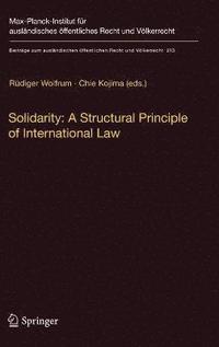 bokomslag Solidarity: A Structural Principle of International Law