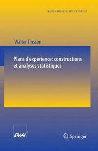 bokomslag Plans d'exprience: constructions et analyses statistiques