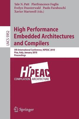 bokomslag High Performance Embedded Architectures and Compilers