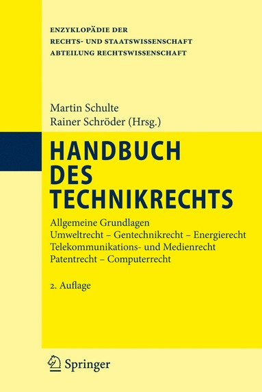 bokomslag Handbuch des Technikrechts