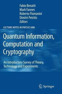 bokomslag Quantum Information, Computation and Cryptography