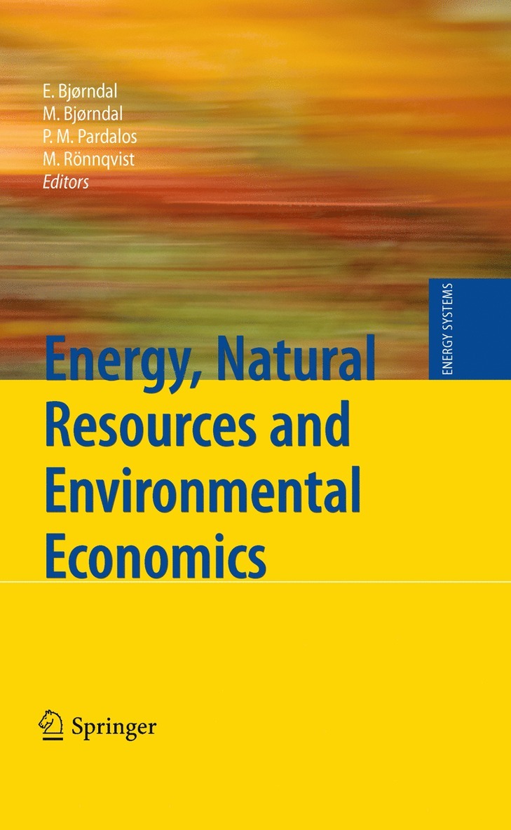 Energy, Natural Resources and Environmental Economics 1