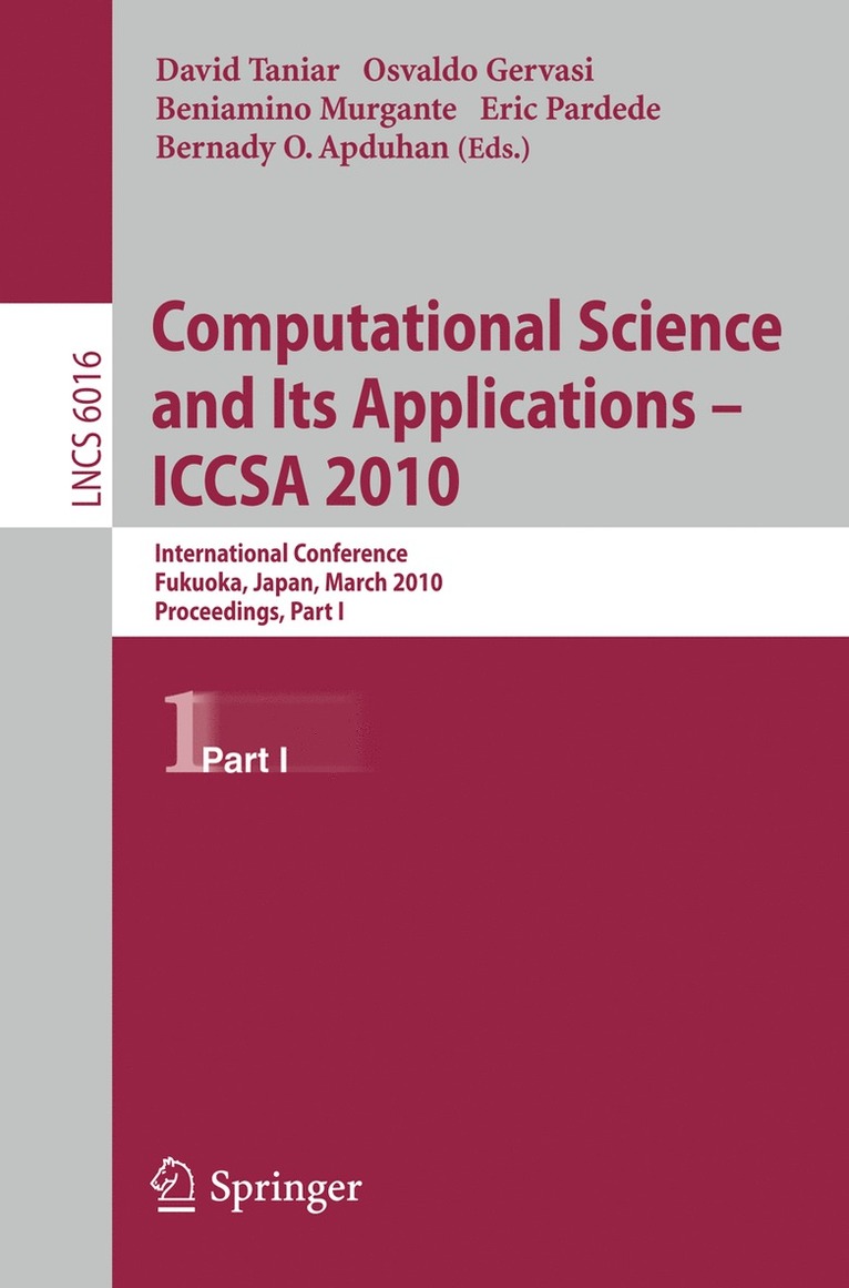 Computational Science and Its Applications - ICCSA 2010