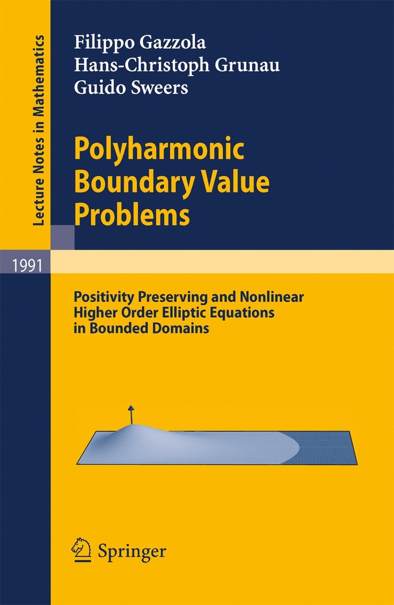 Filippo Gazzola, Hans-Christoph Grunau, Guido Sweers - Polyharmonic Boundary Value Problems, Häftad