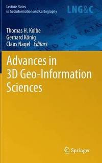 bokomslag Advances in 3D Geo-Information Sciences