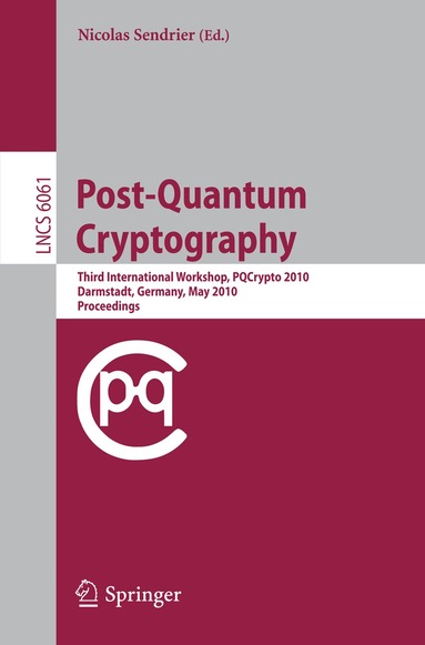 Nicolas Sendrier - Post-Quantum Cryptography, Häftad