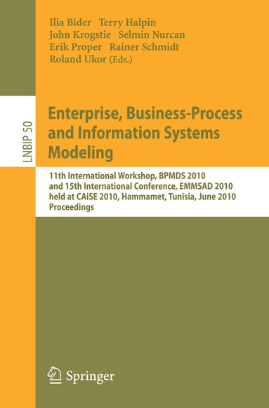 Ilia Bider, Terry Halpin, John Krogstie, Selmin Nurcan, Erik Proper, Rainer Schmidt, Roland Ukor - Enterprise, Business-Process and Information Systems Modeling, Häftad