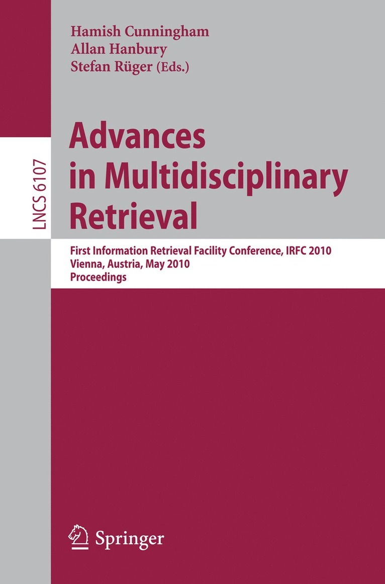 Hamish Cunningham, Allan Hanbury, Stefan Rüger - Advances in Multidisciplinary Retrieval, Häftad