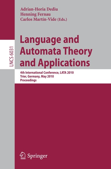 Carlos Martin-Vide, Henning Fernau, Adrian Horia Dediu - Language and Automata Theory and Applications, Häftad