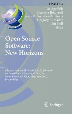 bokomslag Open Source Software: New Horizons