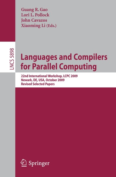 Guang R. Gao, Lori Pollock, John Cavazos, Xiaoming Li - Languages and Compilers for Parallel Computing, Häftad