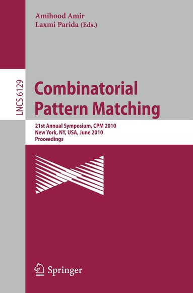 Amihood Amir, Laxmi Parida - Combinatorial Pattern Matching, Häftad