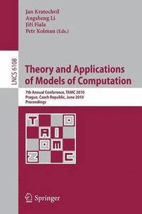 bokomslag Theory and Applications of Models of Computation