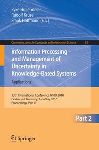 bokomslag Information Processing and Management of Uncertainty in Knowledge-Based Systems