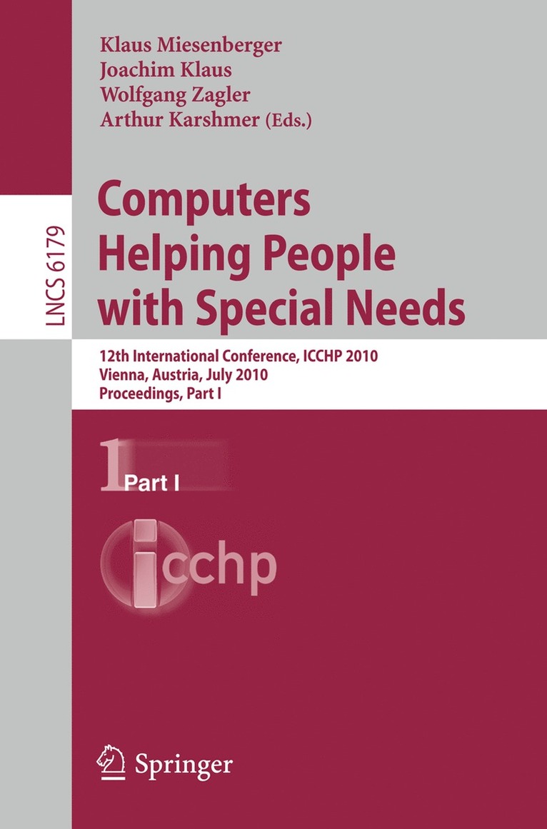 Klaus Miesenberger, Joachim Klaus, Wolfgang Zagler, Arthur Karshmer - Computers Helping People with Special Needs, Part I, Häftad