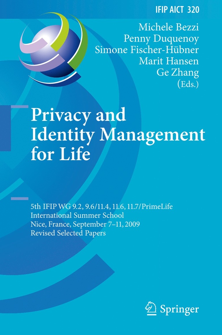 Privacy and Identity Management for Life 1