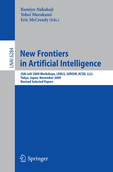 Elin McCready, Kumiyo Nakakoji, Yohei Murakami - New Frontiers in Artificial Intelligence, Häftad