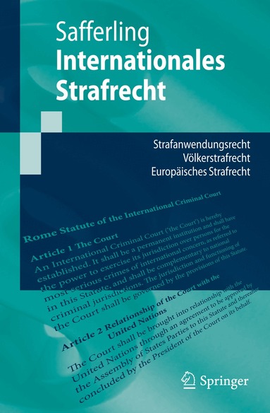 Christoph Safferling - Internationales Strafrecht, Häftad