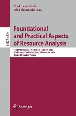 bokomslag Foundational and Practical Aspects of Resource Analysis