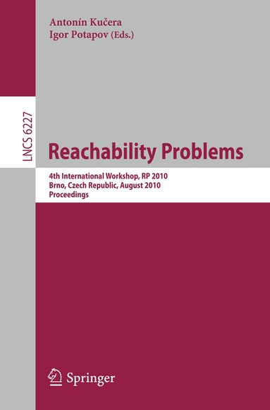 Antonin Kucera, Igor Potapov - Reachability Problems, Häftad