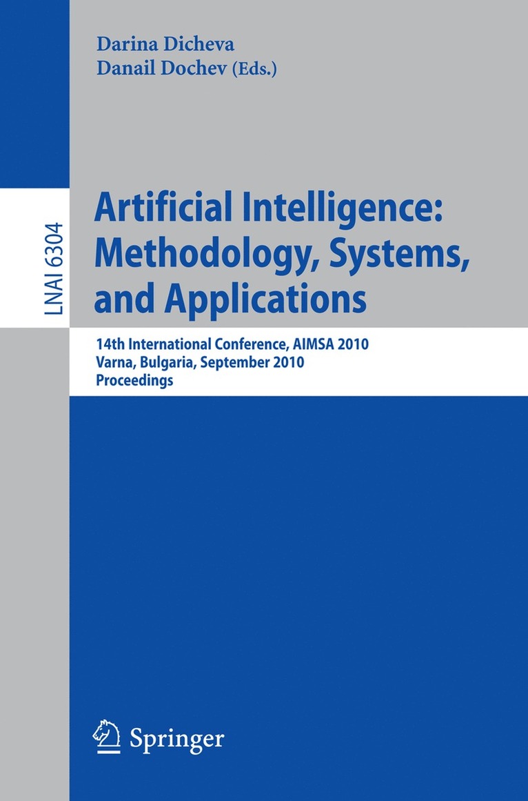 Darina Dicheva, Danail Dochev - Artificial Intelligence: Methodology, Systems, and Applications, Häftad