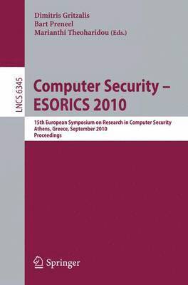 bokomslag Computer Security - ESORICS 2010