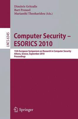 Dimitris Gritzalis, Bart Preneel, Marianthi Theoharidou - Computer Security - ESORICS 2010, Häftad