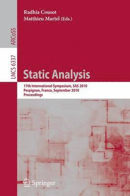 Radhia Cousot, Matthieu Martel - Static Analysis, Häftad