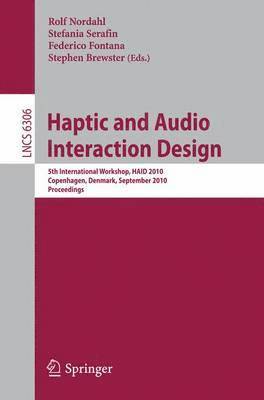 bokomslag Haptic and Audio Interaction Design