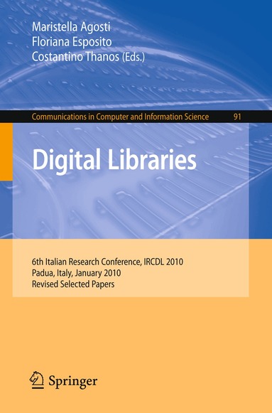 Maristella Agosti, Floriana Esposito, Costantino Thanos - Digital Libraries, Häftad
