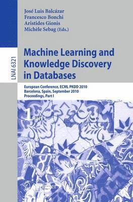 Machine Learning and Knowledge Discovery in Databases 1