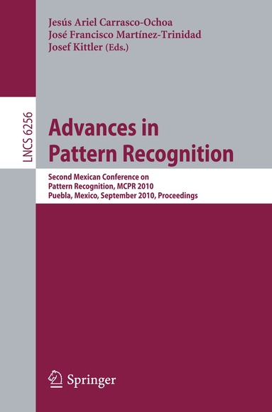 José Francisco Martínez-Trinidad, Jesús Ariel Carrasco-Ochoa, Josef Kittler - Advances in Pattern Recognition, Häftad