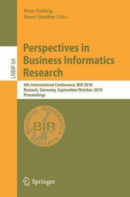 bokomslag Perspectives in Business Informatics Research