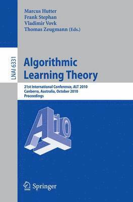 bokomslag Algorithmic Learning Theory