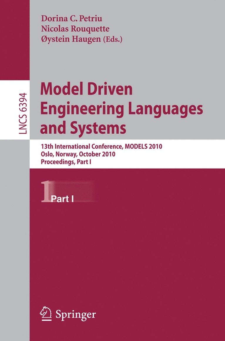 Dorina C. Petriu, Nicolas Rouquette, Oystein Haugen - Model Driven Engineering Languages and Systems, Häftad