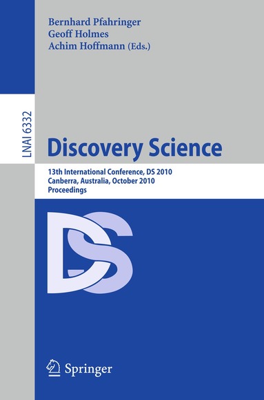 Bernahrd Pfahringer, Geoff Holmes, Achim Hoffman - Discovery Science, Häftad