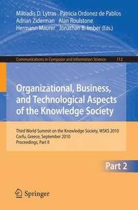 bokomslag Organizational, Business, and Technological Aspects of the Knowledge Society