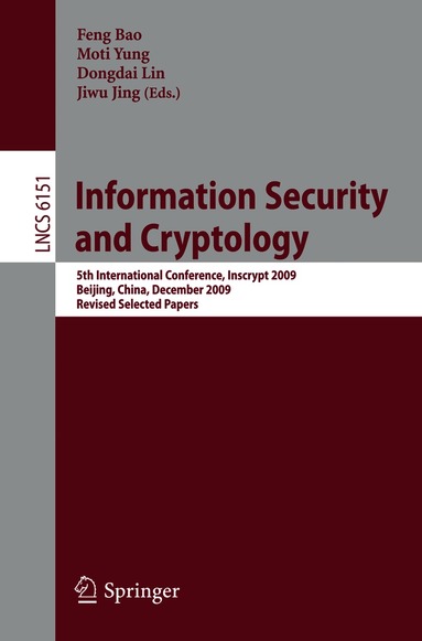 Feng Bao, Moti Yung, Dongdai Lin, Jiwu Jing - Information Security and Cryptology, Häftad