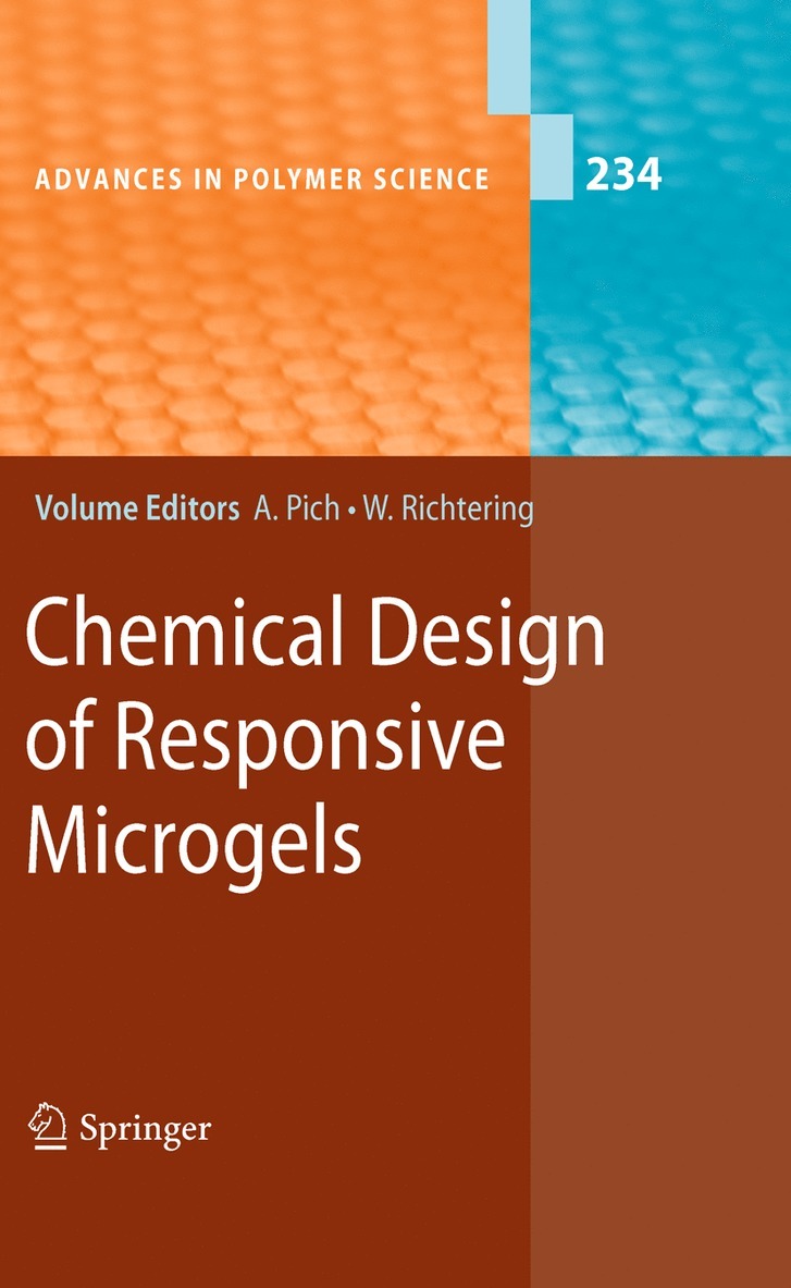 Andrij Pich, Walter Richtering - Chemical Design of Responsive Microgels, Inbunden
