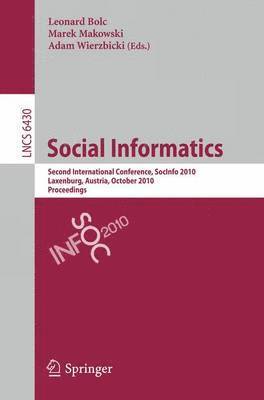 bokomslag Social Informatics