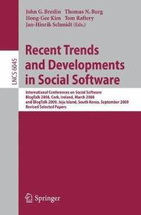 bokomslag Recent Trends and Developments in Social Software