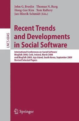 bokomslag Recent Trends and Developments in Social Software