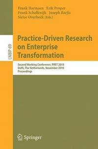bokomslag Practice-Driven Research on Enterprise Transformation